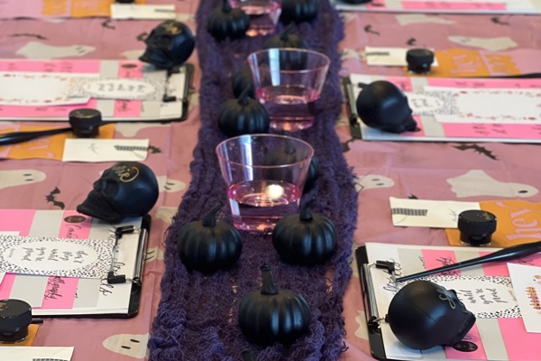 Modern Calligraphy and Pumpkin Lettering for Beginners at The Salty