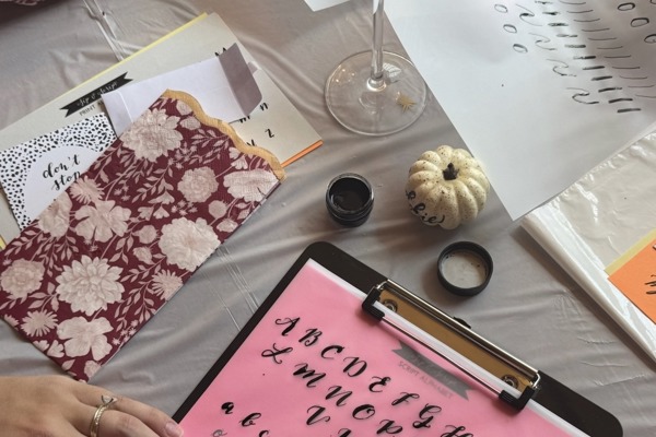 Modern Calligraphy and Pumpkin Lettering for Beginners at Halcyon