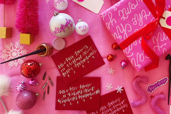 Modern Calligraphy and Ornament Lettering at Boston Public Market