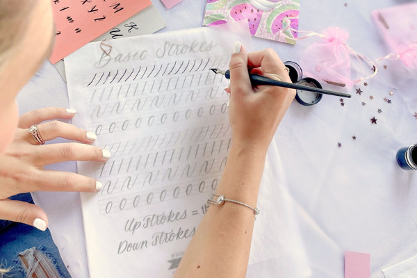 Modern Calligraphy for Beginners at Just Keep Blooming (inside RCHQ at Rolling Oaks Mall)