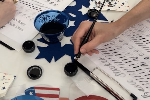 Modern Calligraphy for Beginners at Bar Moxy Lounge Boston
