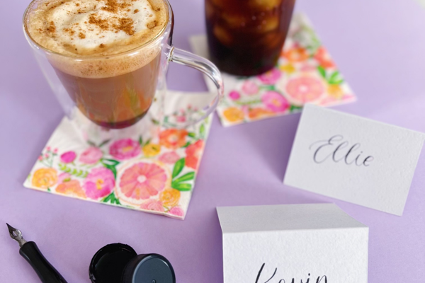 Modern Floral Calligraphy for Beginners at Cafe Vino Tinto