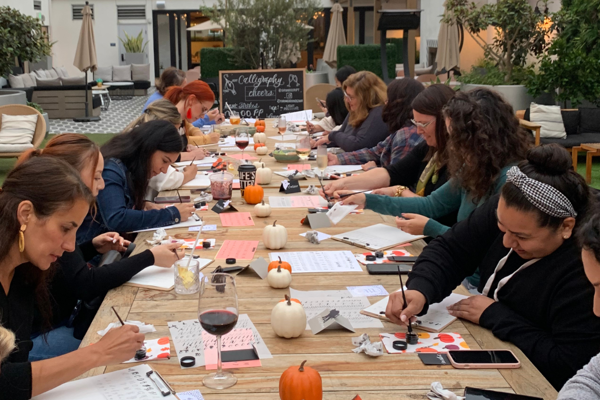 Modern Calligraphy & Pumpkin Lettering for Beginners at Ted’s Stadium Kitchen and Pub