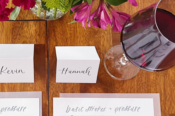 Modern Calligraphy for Beginners at the Wine Thief