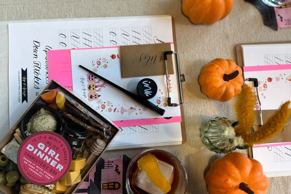 Modern Calligraphy for Beginners at The Flower Pot Cafe and Bakery