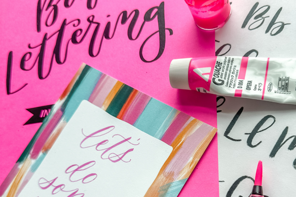 Brush Lettering and Pumpkin Lettering at Sincerely Tea House