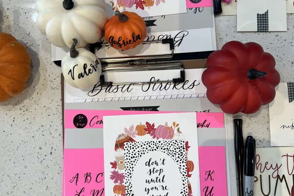 Modern Calligraphy and Pumpkin Lettering for Beginners at Spence Farm