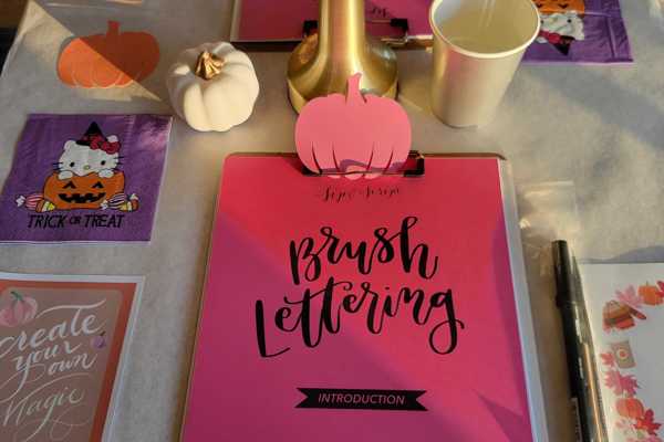 Brush Lettering and Pumpkin Lettering for Beginners at Bakery Square