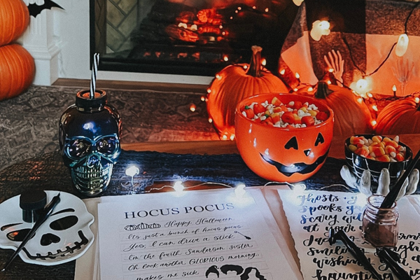 Modern Calligraphy and Pumpkin Lettering for Beginners @ The Flannel Tavern
