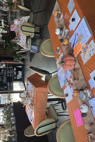 Modern Calligraphy & Pumpkin Lettering at Fresca Trattora
