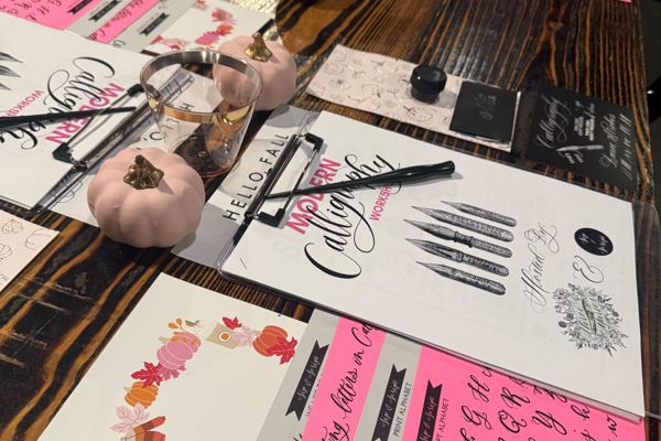 Modern Calligraphy & Pumpkin Lettering for Beginners at Indigo Reef Brewing