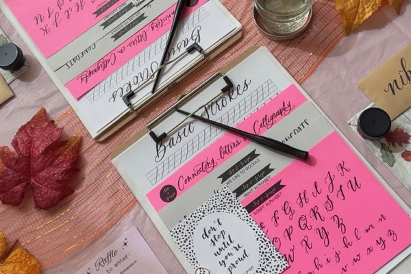Modern Calligraphy for Beginners at Pine + Pigment