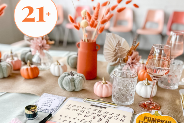 Modern Calligraphy & Pumpkin Lettering for Beginners at Scion Cider Bar 21+
