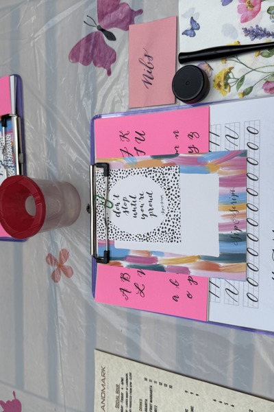 Modern Calligraphy for Beginners at High Beam Carroll Gardens