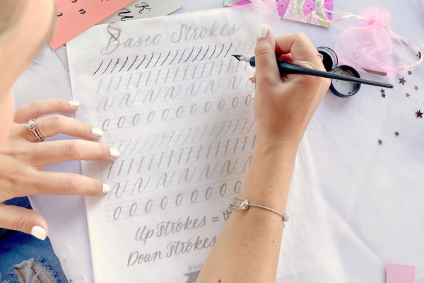 Modern Calligraphy for Beginners at Heirloom Haul - Prosper