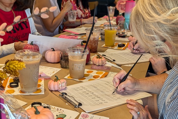 Modern Calligraphy and Pumpkin Lettering for Beginners at Stories Coffee Co. (Gretna)