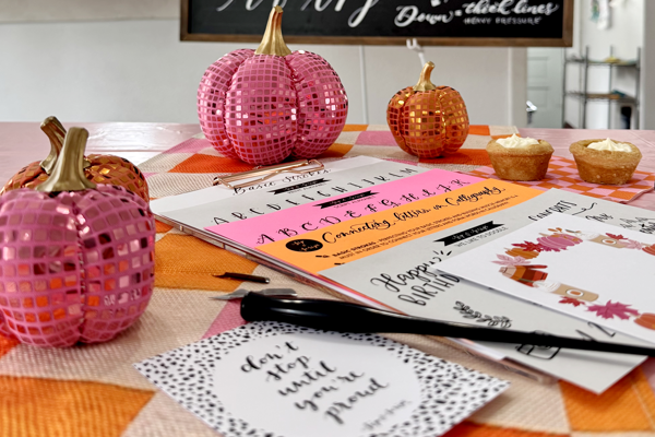 Modern Calligraphy and Pumpkin Lettering for Beginners at Rebel and Wolf