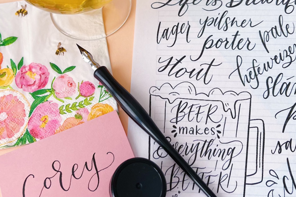 Modern Calligraphy for Beginners at Makers Alley