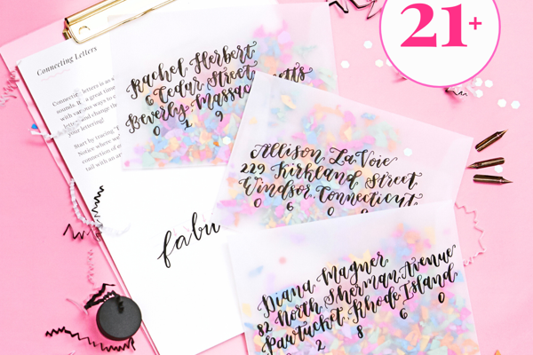 Modern Calligraphy for Beginners at Scion Cider Bar 21+