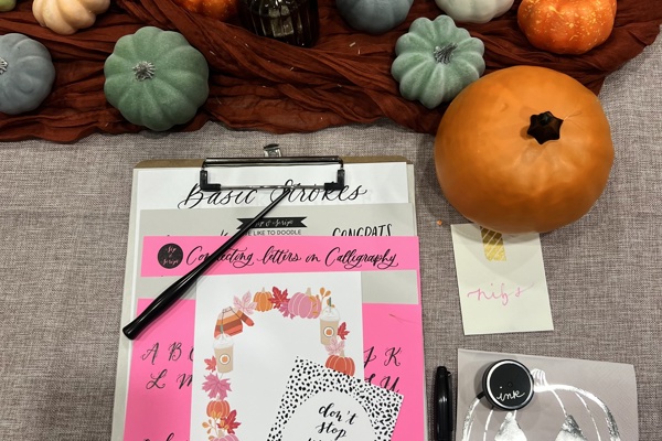 Modern Calligraphy and Pumpkin Lettering for Beginners @ Stark Brewing Company