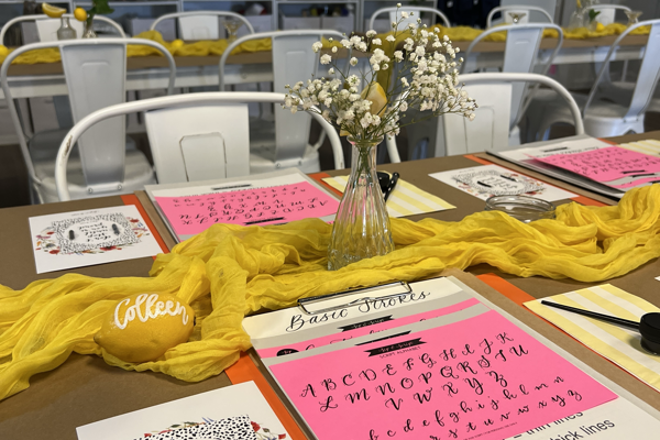 Modern Calligraphy for Beginners at The Lemon Tree in Antioch
