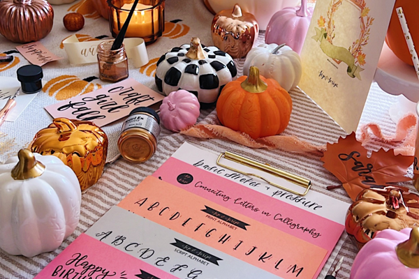Modern Calligraphy and Pumpkin Lettering for Beginners at Atlas Brew Works Bridge District