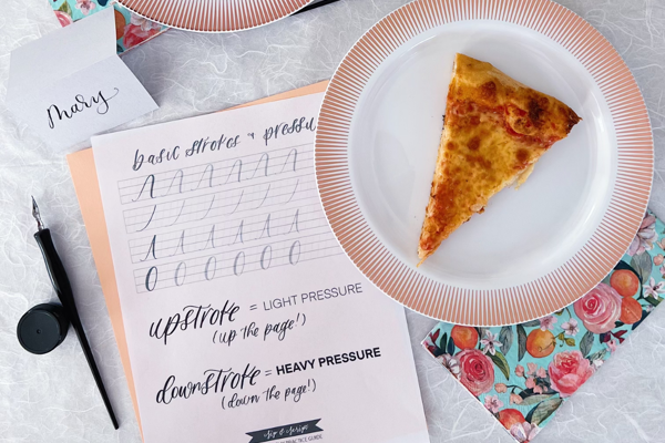 Modern Calligraphy for Beginners at The Underground Pizza