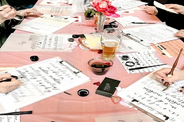 Modern Calligraphy for Beginners at The Liquid Garage Brewing Co.