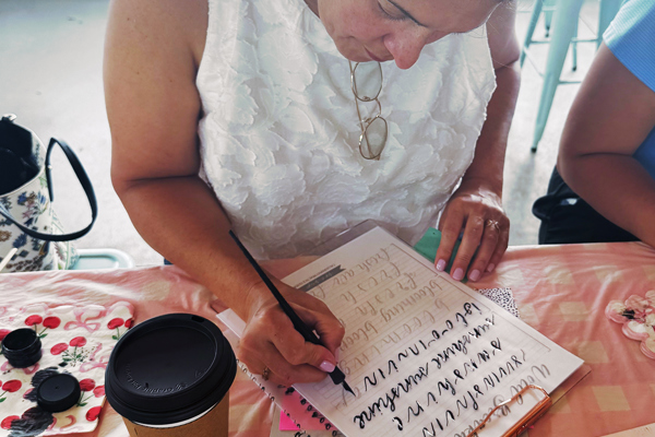 Modern Calligraphy for Beginners at Lobos Coffee Roasters (SoDo) @ A La Cart