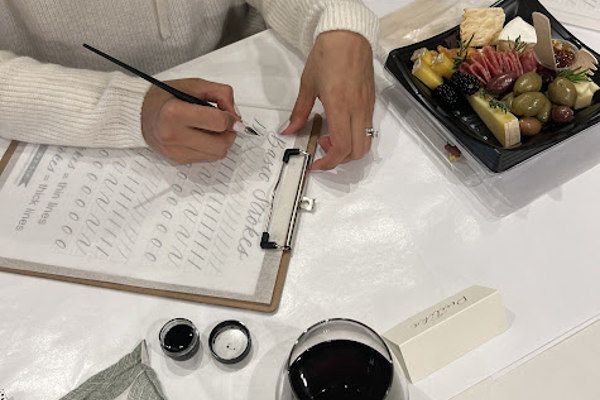 Modern Calligraphy for Beginners at The Cheese Parlor in Livermore, CA
