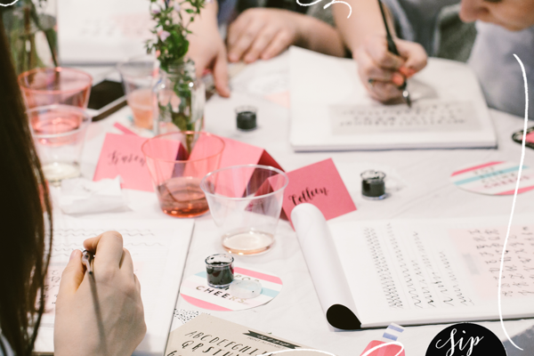 Lunar New Year Modern Calligraphy at Hidden Springs Ale Works