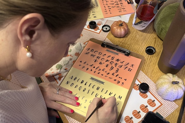 Modern Calligraphy for Beginners at Lockwood Distilling Co.