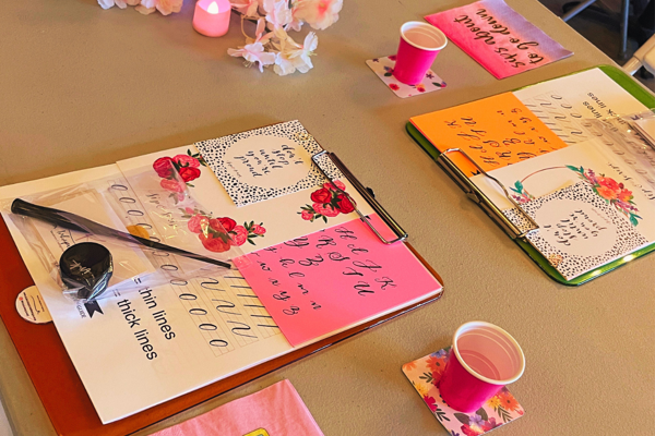 Modern Calligraphy for Beginners at Hidden Hills Vineyard