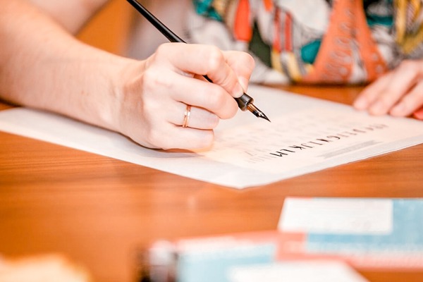 Modern Calligraphy for Beginners at Blue Mountain Coffee Roasters