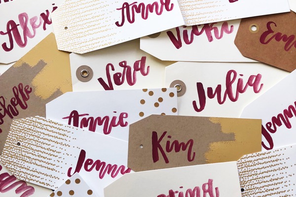 Modern Calligraphy & Place Card Lettering at Switch Brews