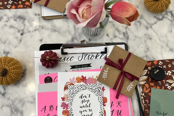 Modern Calligraphy & Place Card Lettering for Beginners at Lockwood Distilling Co.