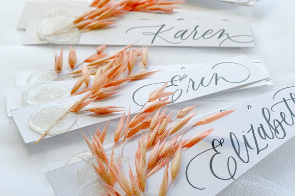Modern Calligraphy & Holiday Place Card Lettering for Beginners at Hops & Flower