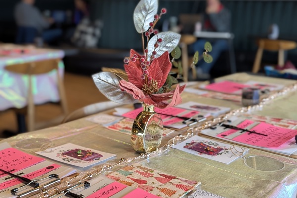 Modern Calligraphy and Ornament Lettering for Beginners at Big Grove Brewery