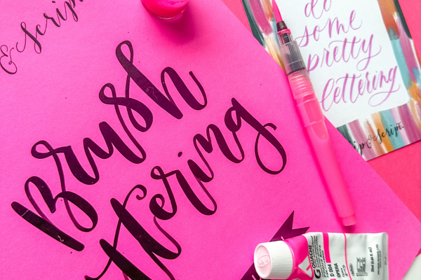 Brush Lettering for Beginners at Teofilo Coffee Co. Long Beach