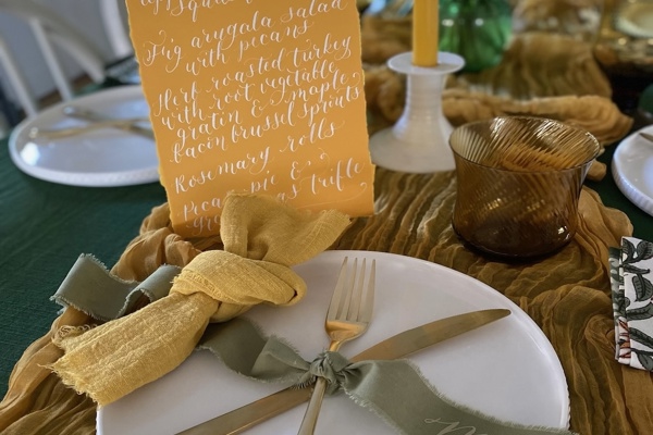 Modern Calligraphy & Place Card Lettering for Beginners at Cocktail Hour Essentials