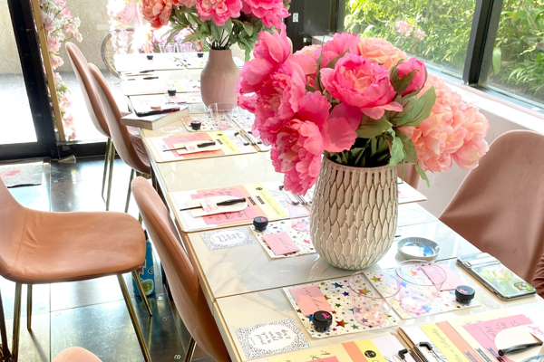 Modern Calligraphy and Galentine's Lettering at Feathered Friend Brewing Co!