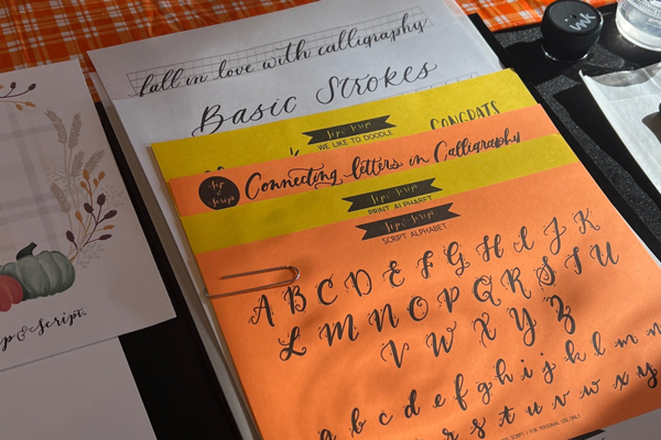Modern Calligraphy for Beginners at Rose Hip Market
