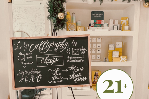 Modern Calligraphy & Ornament Lettering for Beginners at Scion Cider Bar 21+