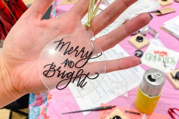 Modern Calligraphy and Ornament Lettering at La Gelatteria