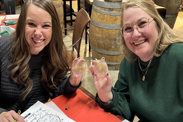 Modern Calligraphy & Ornament Lettering for Beginners at Good Vibes Winery