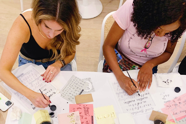 Modern Calligraphy for Beginners at Uncommon Path Brewing in Ft. Lauderdale