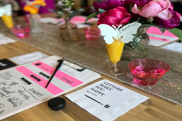 Modern Calligraphy for Beginners at Bluefin Sushi in Parkland