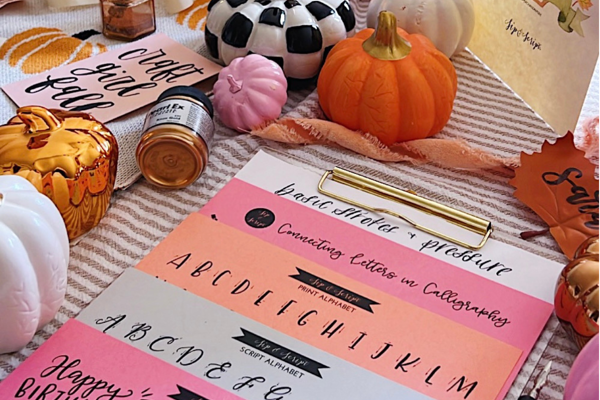Modern Calligraphy and Pumpkin Lettering at The Mansard