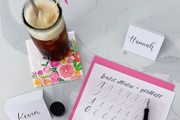 Modern Calligraphy for Beginners at Hometown Poké & Bubble Tea