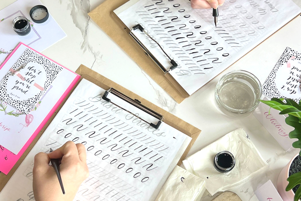 Modern Calligraphy for Beginners at Bubblehouse Brewing Company